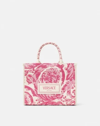 Athena Small Raffia Tote