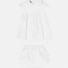 Baby Embroidered Cotton-Poplin Dress Set