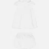 Baby Embroidered Cotton-Poplin Dress Set