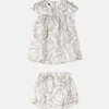 Baby Printed Silk Twill Dress Set