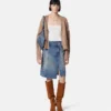 Barocco Denim Wrap Skirt