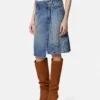 Barocco Denim Wrap Skirt