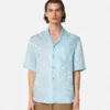 Barocco Jacquard Silk-Blend Shirt