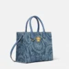 Barocco La Medusa Denim Small Tote Bag