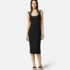 Baroque Buckle Midi Dress