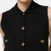 Cashmere-Wool Knit Shift Mini Dress