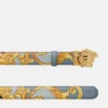 Cheetah Foulard La Medusa Leather Belt 3 cm