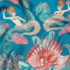Coral Theatre Large Silk Foulard 90 cm