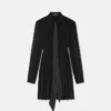 Crépe de Chine Lavalli&egrave;re Mini Dress