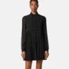 Crépe de Chine Lavalli&egrave;re Mini Dress
