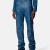 Distressed Leather Pants