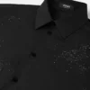 Embroidered Coral Theatre Shirt