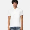 Embroidered Cotton-Piqu&eacute; Half-Zip Polo