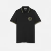 Embroidered V-Emblem Polo Shirt