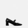 Gianni Ribbon Patent Block Pumps 55 mm