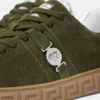 Greca Embellished Suede Sneakers