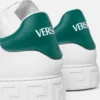 Greca Embroidered Nylon Sneakers