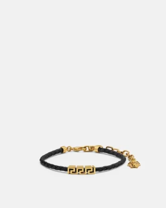 Greca Leather Bracelet