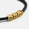 Greca Leather Bracelet