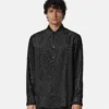 Jacquard Silk-Blend Regular Shirt