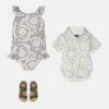 Kids Printed Cotton Cover-Up Hoodie