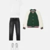 Kids Printed Cotton-Jersey Bomber