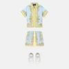 Kids Printed Silk Twill Shirt