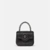 La Medusa Embellished Satin Mini Bag