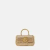 La Medusa Embellished Satin Mini Bag