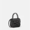 La Medusa Embellished Satin Mini Bag