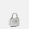 La Medusa Embellished Satin Mini Bag
