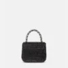 La Medusa Embellished Satin Mini Bag