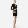 La Medusa Embellished Satin Mini Bag