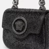 La Medusa Embellished Satin Mini Bag