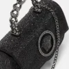 La Medusa Embellished Satin Mini Bag