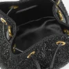 La Medusa Embellished Satin Mini Bucket Bag
