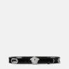 La Medusa Studded Leather Belt 4 cm