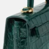 Medusa ’95 Small Croc-Effect Top-Handle
