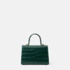 Medusa ’95 Small Croc-Effect Top-Handle
