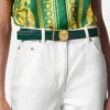 Medusa Biggie Croc-Effect Belt 3 cm