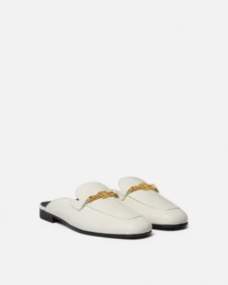 Medusa Leather Slippers