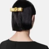 Metallic Gianni Ribbon Hair Clip