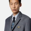 Micro-Checked Wool Blazer