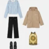 Embroidered Versace Milano Kids Parka Embroidered Versace Milano Kids Parka