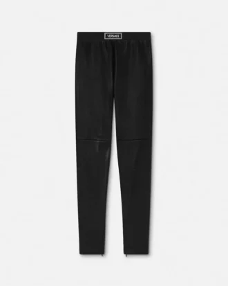 Plong&eacute; Leather Leggings