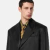 Plong&eacute; Leather Single-Breasted Coat
