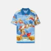 Printed Cotton Piqu&eacute; Polo