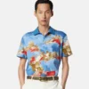 Printed Cotton Piqu&eacute; Polo