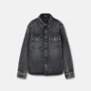 Printed-Foulard Denim Overshirt