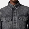 Printed-Foulard Denim Overshirt